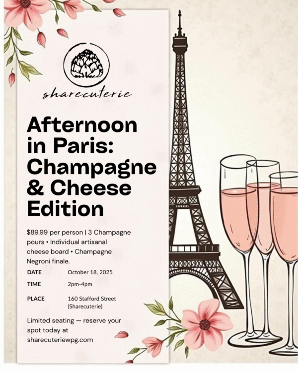 Afternoon in Paris: Champagne & Cheese Edition